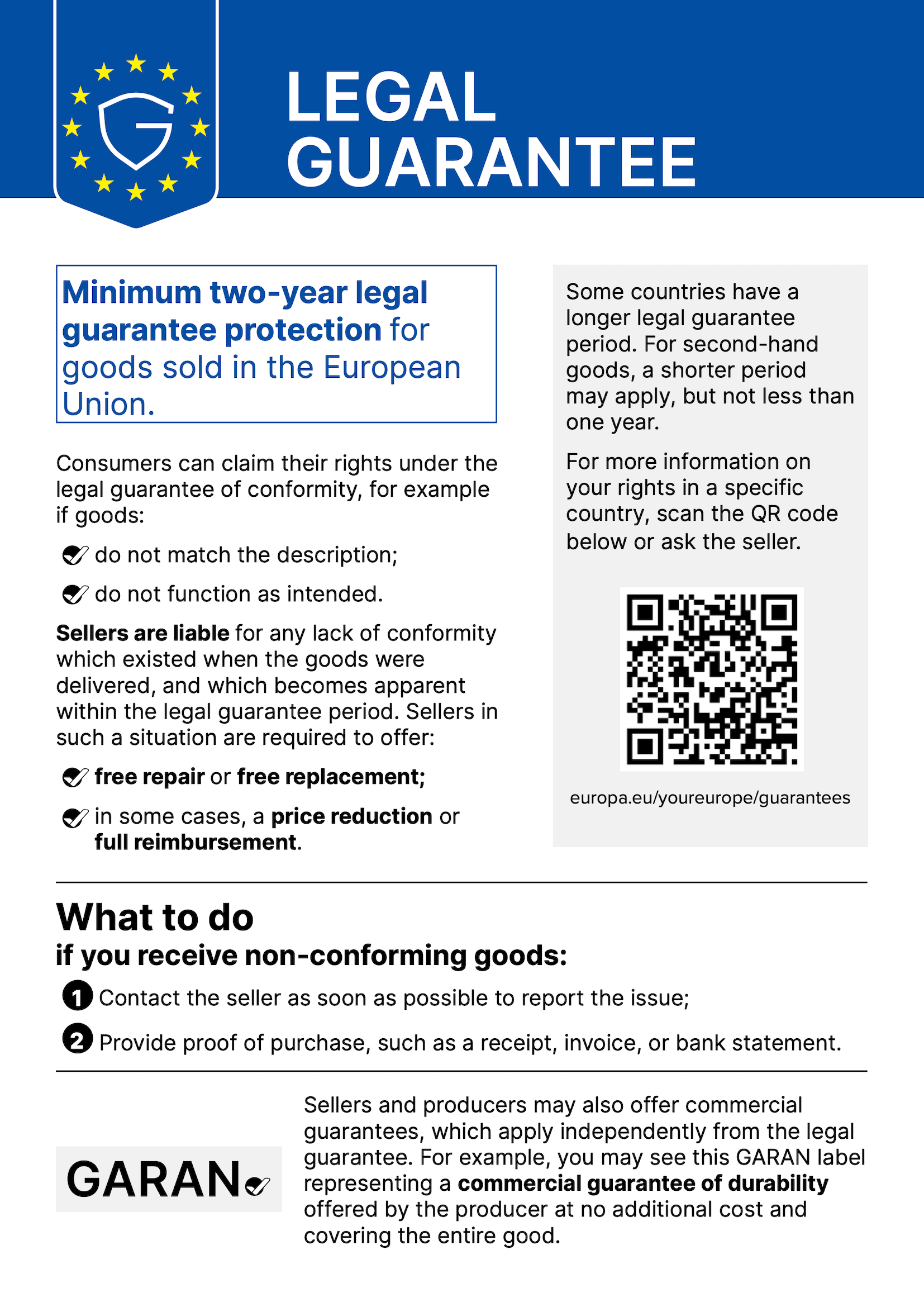 EU Guarantee Notice