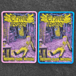 CRYPTIC BROOD - "Necrotic Flesh Bacteria" Pull The Plug woven patch